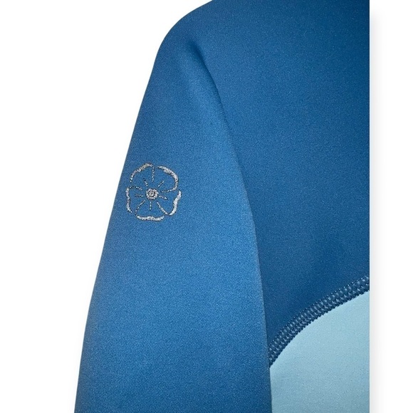 Outdoor Research Full Zip Fleece two tone warm Hoodie blue active thumb hole XS - Picture 5 of 6